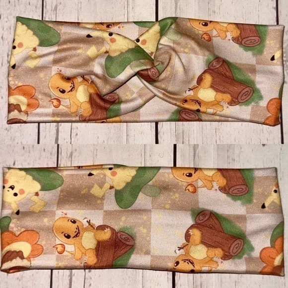 Pokemon Accessories - Pokémon pikachu check twist front headband new